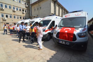 HAY 3494 300x200 Yeni Ambulanslar İstasyonlara Teslim Edildi